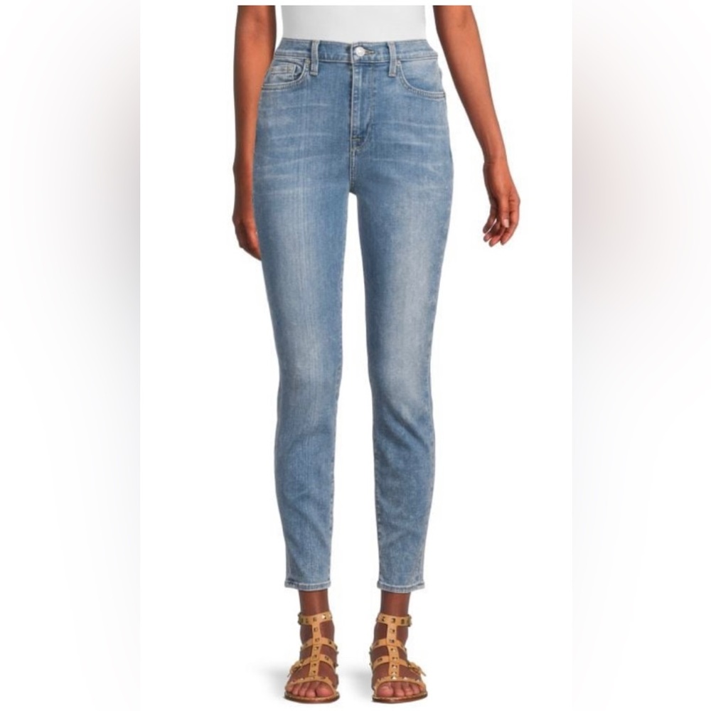 7 For All Mankind The High Waist Ankle Skinny Jeans in Size 29
